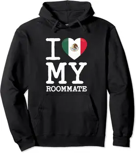 I Love My Roommate BFF Heart Buddy Friend University College Pullover Hoodie - Andrewzhang Shop 45B0BV9BXMVY