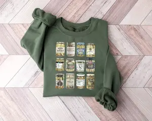 Vintage Canned Pickles Sweatshirt, Viral Pickle Sweatshirt, Crewneck Sweatshirt, Canning Shirt