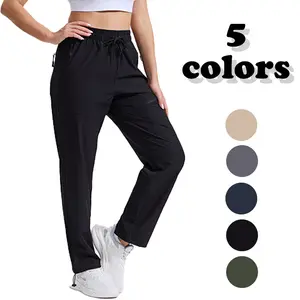 Womens Cargo Pants with Pockets-Lightweight Quick Dry Water Resistant Hiking Pants for Travel Casual Athletic and Outdoor  Loose Cargo Sweatpants Pockets Sporty Gym Athletic Jogger