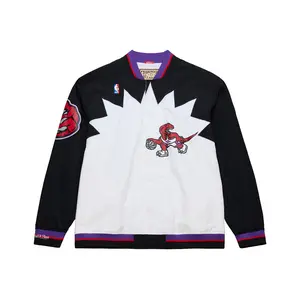 Toronto Raptors 1998-99 White Authentic Full-Snap Warm-Up Jacket