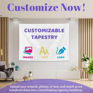 Custom Tapestry Personalized Backdrop Wall, Upload Images Banners and Signs, Customized Living Room Bedroom Decor with Photo/Text for Wedding Birthday Christmas, Horizontal.Multiple sizes are available for selection. Decoration Hanging