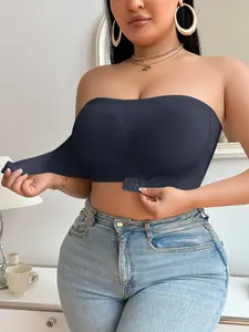 Plus Size Strapless Push-Up Bralette, No Underwire Slimming Sexy Women's Lingerie, Comfortable and Stylish Underwear for Everyday Wear
