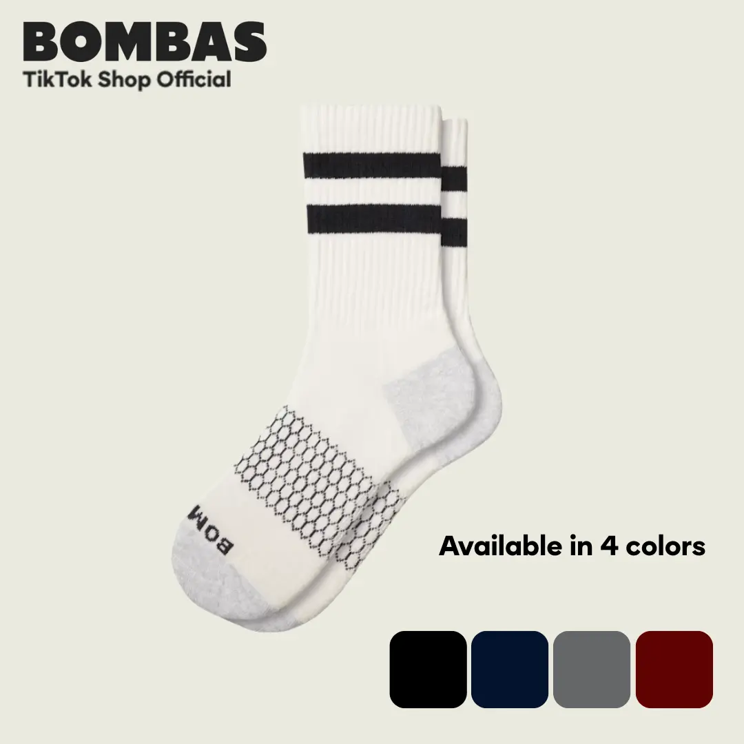 Bombas Vintage Stripes Half Calf Socks - Cushioned Comfort, Retro Varsity Style & Stay-Up Fit for Confident Steps - Men's, Women's, Unisex
