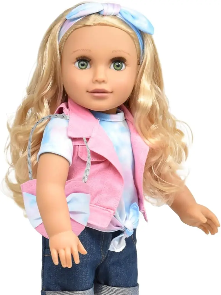 Gift Boutique 18-Inch Fashion Doll “Emily” – Blond Hair Styling Doll with Clothes, Shoes & Accessories – Soft Body Princess Doll for Girls Ages 3+ - Emily