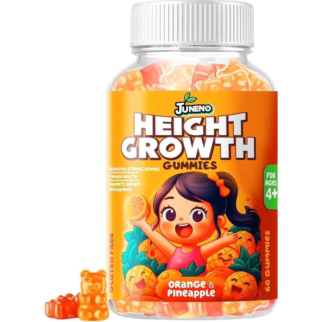 Height Growth Vitamins Supplement Gummies - Grow Taller for Teens Kids Boys Girls - Natural Height Increaser Maximizer Multivitamin