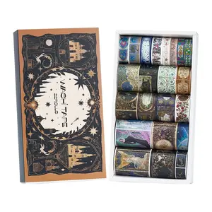 Witchy Washi Tape Set 22 Rolls,Tarot Decorative Masking Tape for Junk Journal, Journaling & Scrapbook Supplies, DIY Crafting Supplies