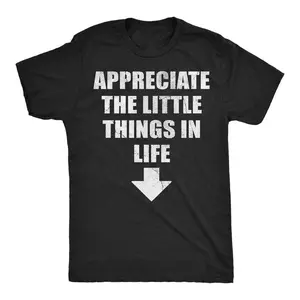 Fun T-shirts, appreciating the little joys in life. Cool, retro, and fashionable T-shirts, funny adult humor short-sleeved T-shirts, black.