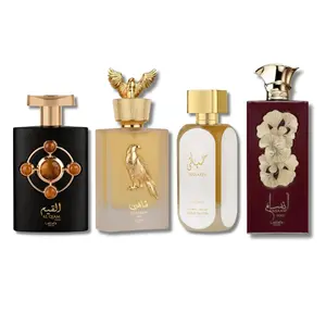 LATTAFA GOLD COMBO SET ALQIAM, SHAHEEN, HAYAATI GOLD & ANSAAM GOLD EAU DE PARFUM 3.4FL.OZ