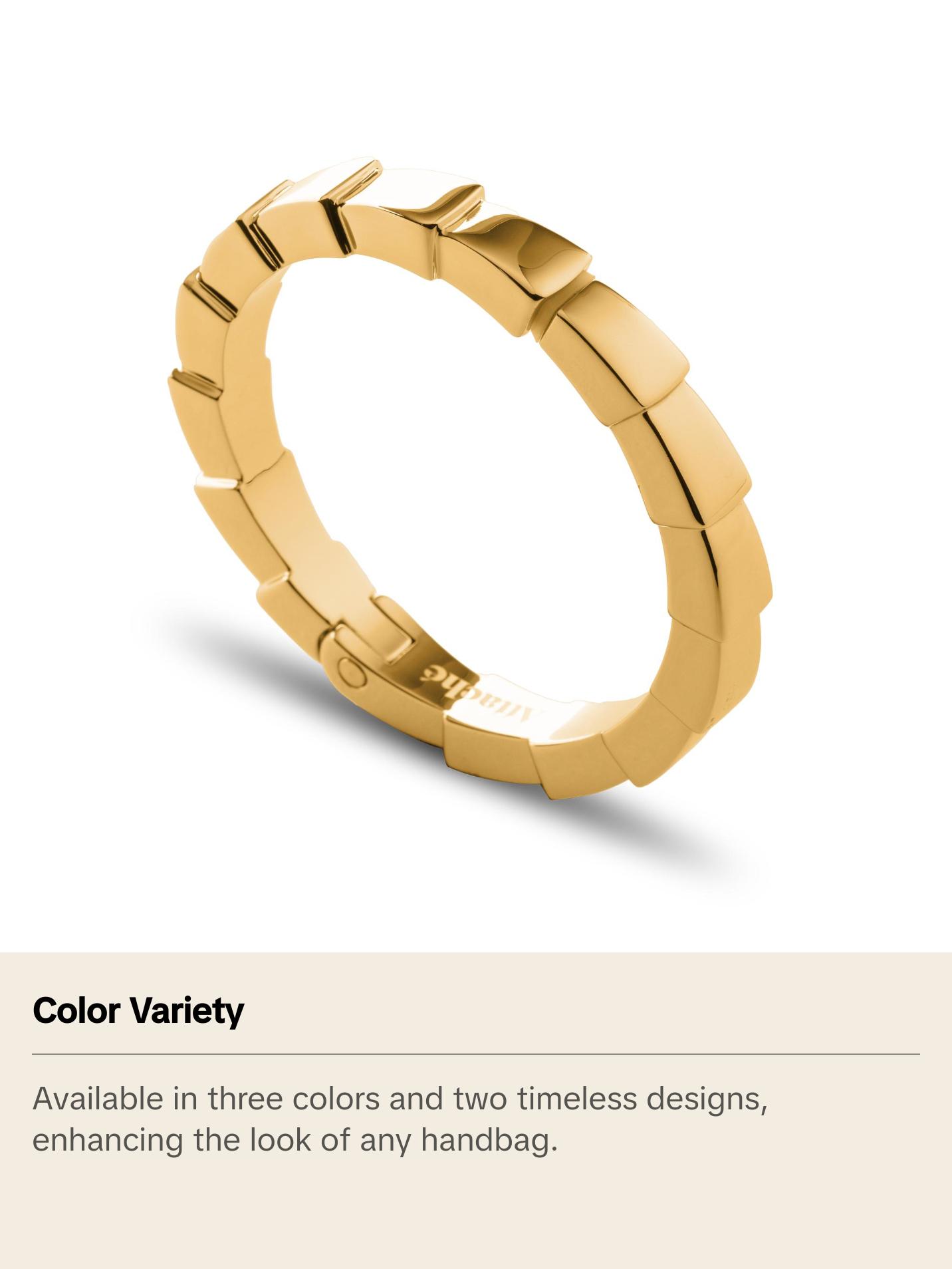 Divina Gold Attaché Purse Bag Hanger - Purse Hook for Table, Luxury Accessory to Any Handbag