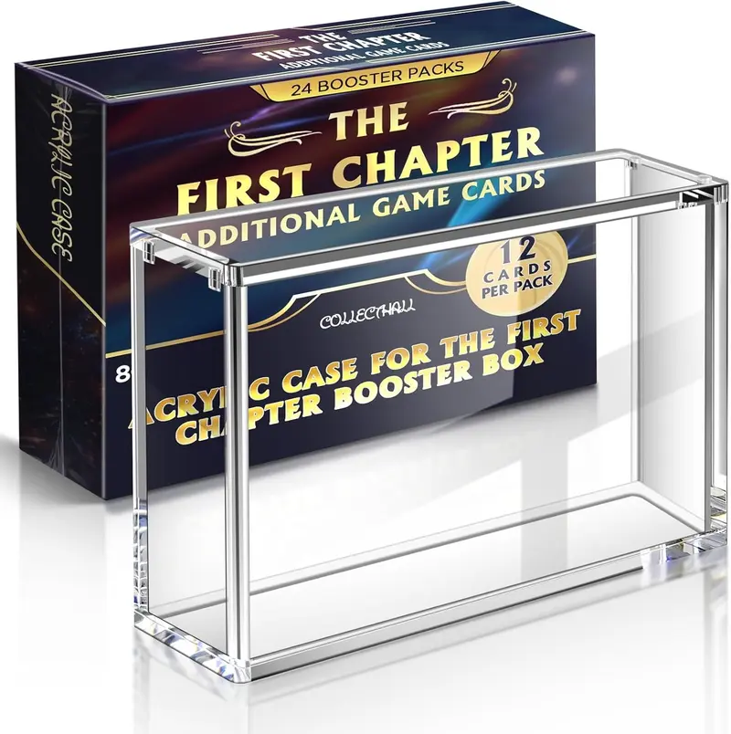 acrylic case collector booster box Amazon.com: Acrylic Display Case for Pokemon Booster Box 6mm Premium  Magnetic Top Stackable : Toys & Games main image 1