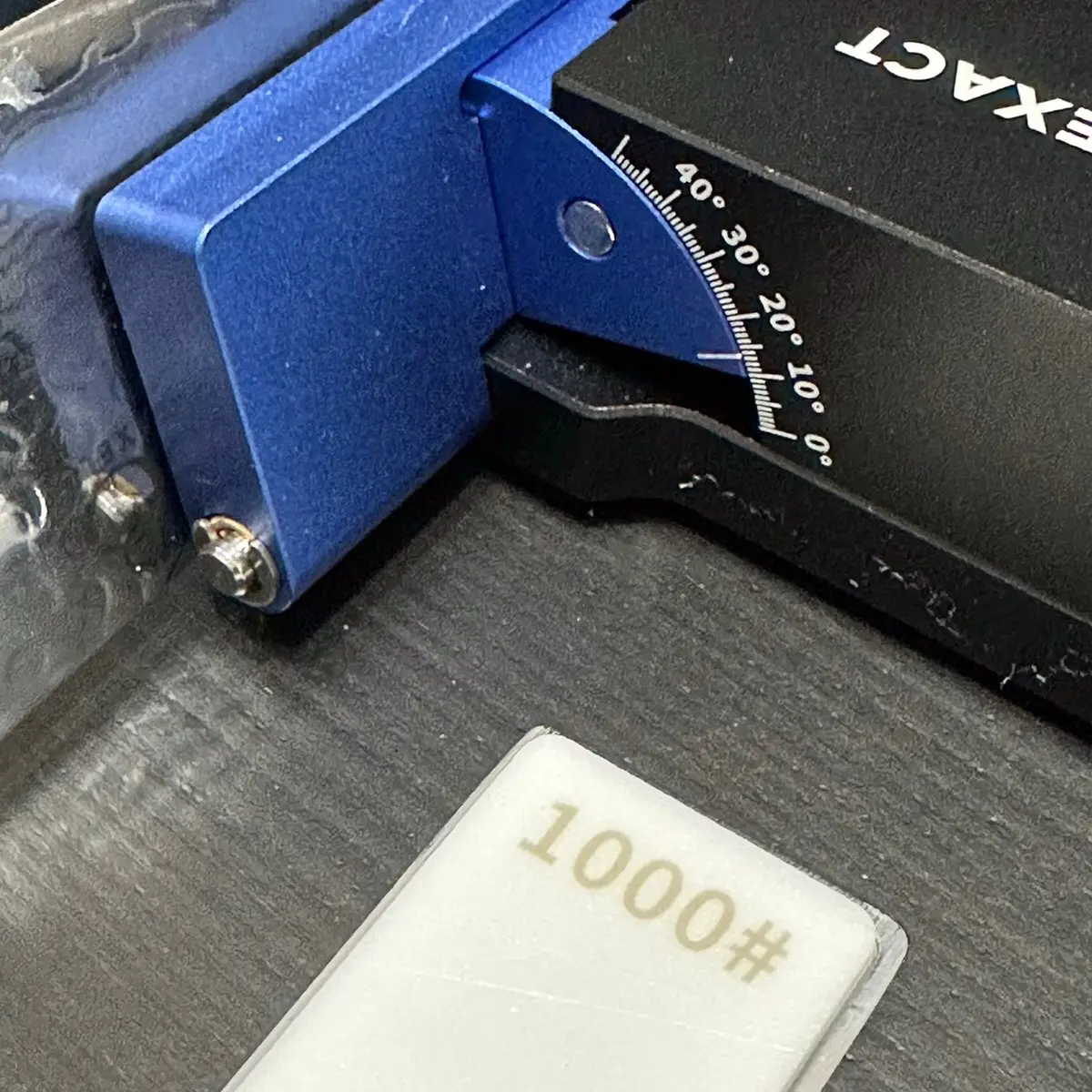 BEVEL EXACT-   Knife Sharpener NEW INVENTION - Dial 1 degree Increments to Match Any Bevel (cutting angle) of any cutting angle of any knife in the world!!