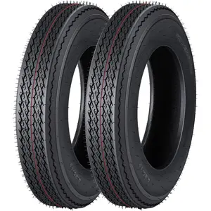 2pcs Trailer Tires,4.80-12 Load Range,Heavy Duty Bias Ply Vacuum Tires for Small Light Trailers Boat Towing Caravans Campers Utility Cargo,2 Pack