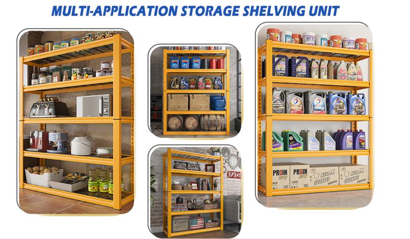 Raybee Furniture 40" W Garage Shelving, Heavy Duty Storage Shelves, Load 2000LBS, Adjustable 5 Tier Wire Metal Shelves for Industrial Use