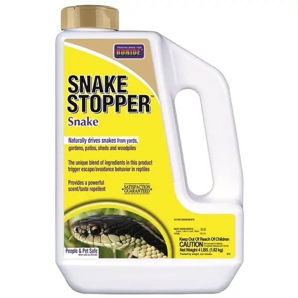 Snake Repellent Granules for Yards, Gardens and Outdoor Spaces, Natural Scent Barrier to Help Prevent Snake Entry and Nesting, 4 lb, Snakes, Sheds, Reptiles, Biodegradable Formula, Easy-To-Apply, Encourages Avoidance Behavior, Pest Control Solutions