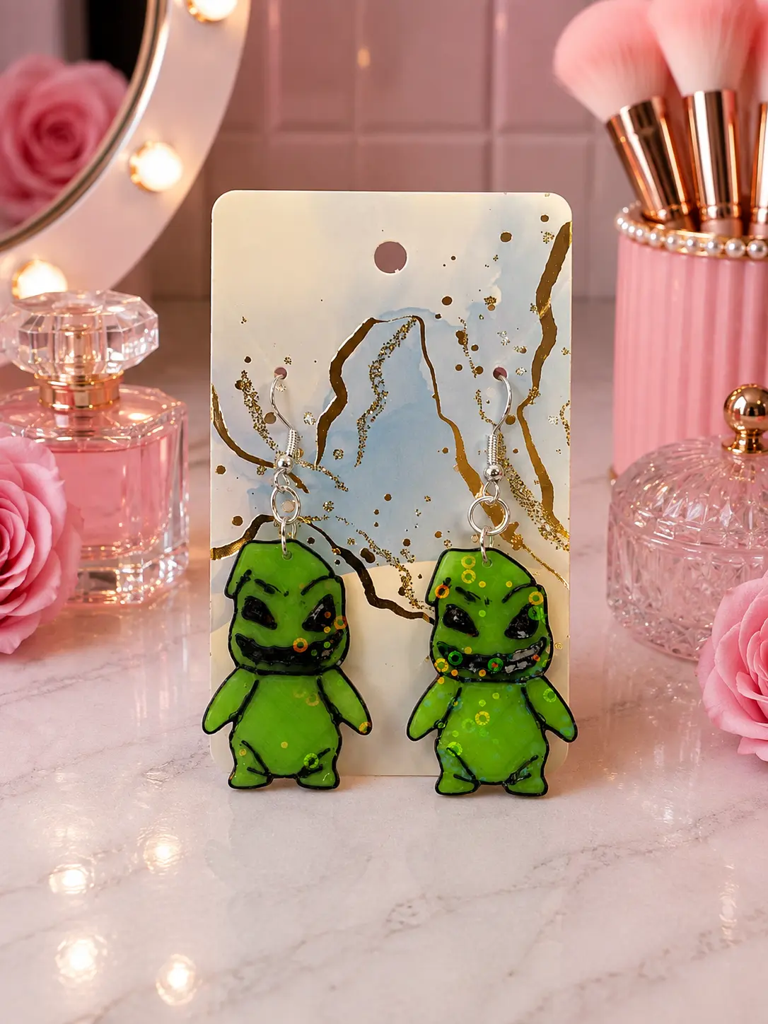 HOLOGRAPHIC MONSTER EARRINGS