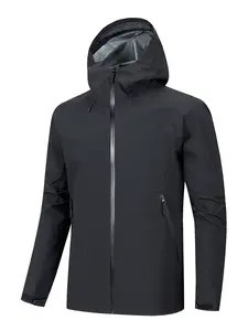 KINO Men's Bastion 3L Hardshell Jacket - Waterproof & Breathable, Dynamic Ventilation, Storm-Ready Hood, Customisable Fit, 100% Nylon Fabric Coats Menswear, Black