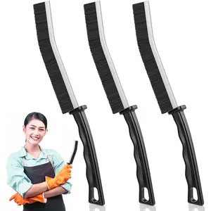 15Pcs Crevice Cleaning Brushes, Hand-Held Crevice Gap Cleaning Brushes Long Handle, Hard-Bristle Brush for Cleaning, Thin & Small Gap Brush for Kitchen Sink, Sliding Door Track & Dead Corners