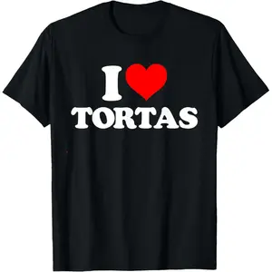 Comfort Cotton I Love Tortas - I Heart Tortas T-Shirt