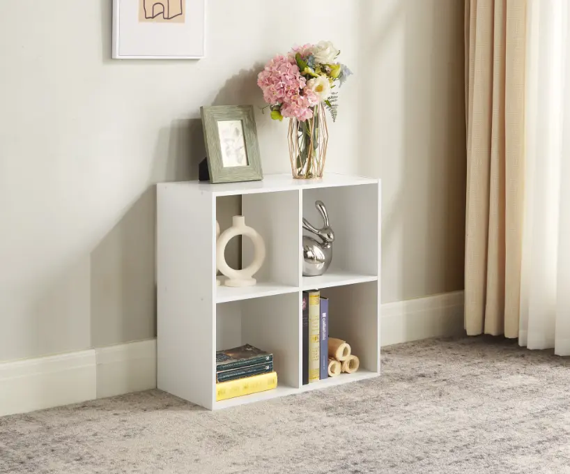 Mainstays 4 Cube Storage Organizer, White