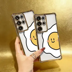 Phone Case - Cartoon Smiley Face Fried Egg New Mobile Phone Case for Samsung Galaxy S26/S26Plus/S26Ultra/S25/S25Plus/S25Ultra/S25 Edge/S24/S24Fe/S24Plus/S24Ultra/S23/S23+/S23Ultra/S22/S22+/S22Ultra/S21/S21Pro/S21Ultra/S20/S20Plus/S20Ultra/S Series A