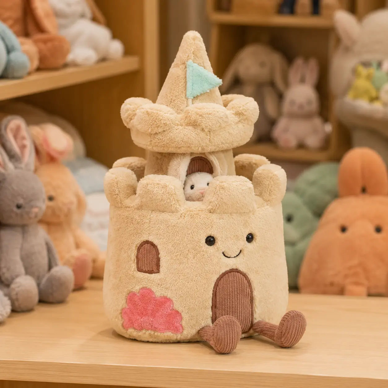 Jellycat Amuseables Sandcastle Plush Toy – Cute Beach-Themed Stuffed Animal Gift