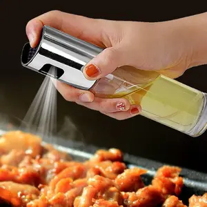 2PCS Olive Oil Sprayer Bottle – Oil Mister Spray for Cooking, Air Fryer & BBQ, Leakproof Glass Oil Dispenser, Kitchen Gadgets Must Have