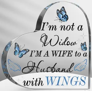 Memorial Gift Sympathy Bereavement Gift in Heaven Christmas Memorial Gifts for Loss of Mom/Dad/Son/Husband in Memory of Gift Christmas in Heaven Remembrance Gifts (Husband,4 Inch)