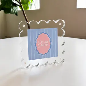 Delta Gamma Square Scalloped Acrylic Frame