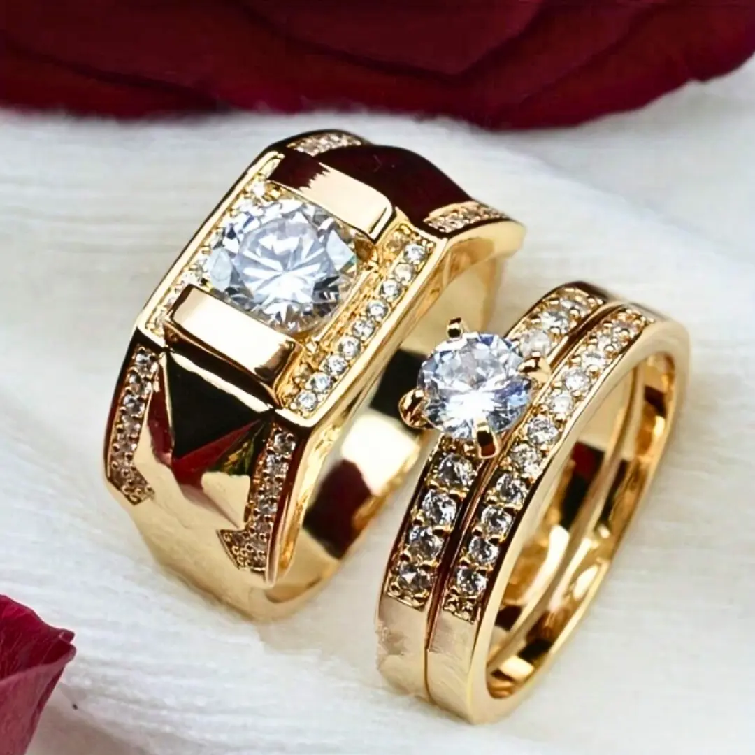 Classic Couple Ring Ring For Men Women Party Engagement Wedding, Jewelry Valentine's Day wedding ring