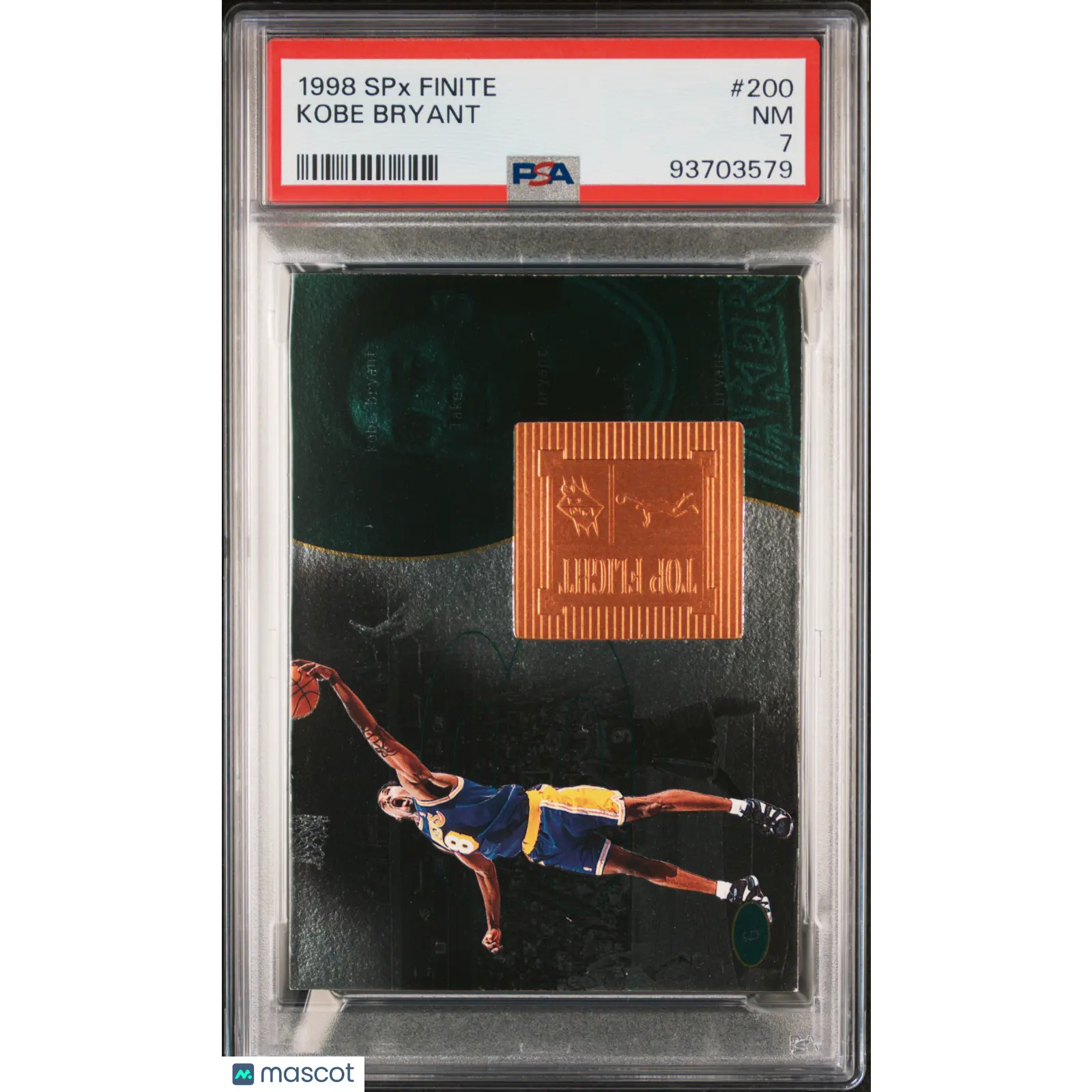 1998 SPX Finite Kobe Bryant #200