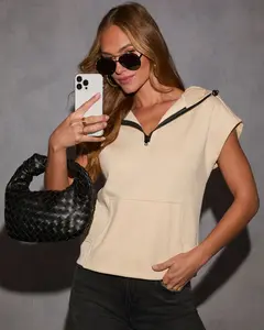 Serena Half Zip Hooded Sweatshirt