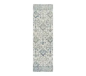 Dip Dye Fleur 2'-3" x 16' Wool Rug by Valerie