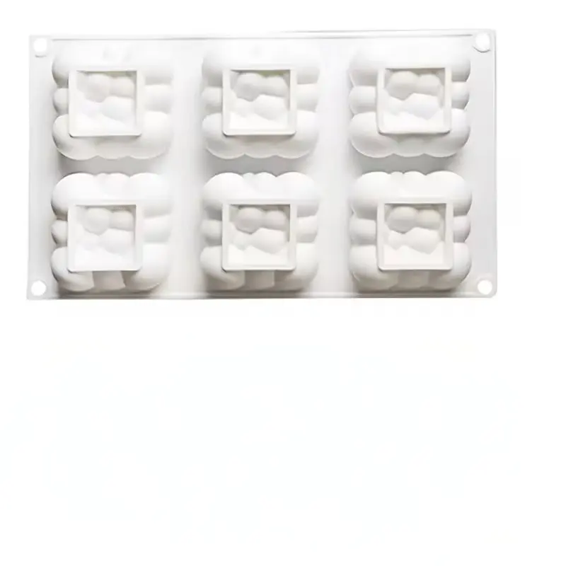 3D Cloud Silicone Mold Set for Bubble Soap Making, High-Quality with Pearl Decor and Floral Design, Perfect for Elegant DIY Crafts