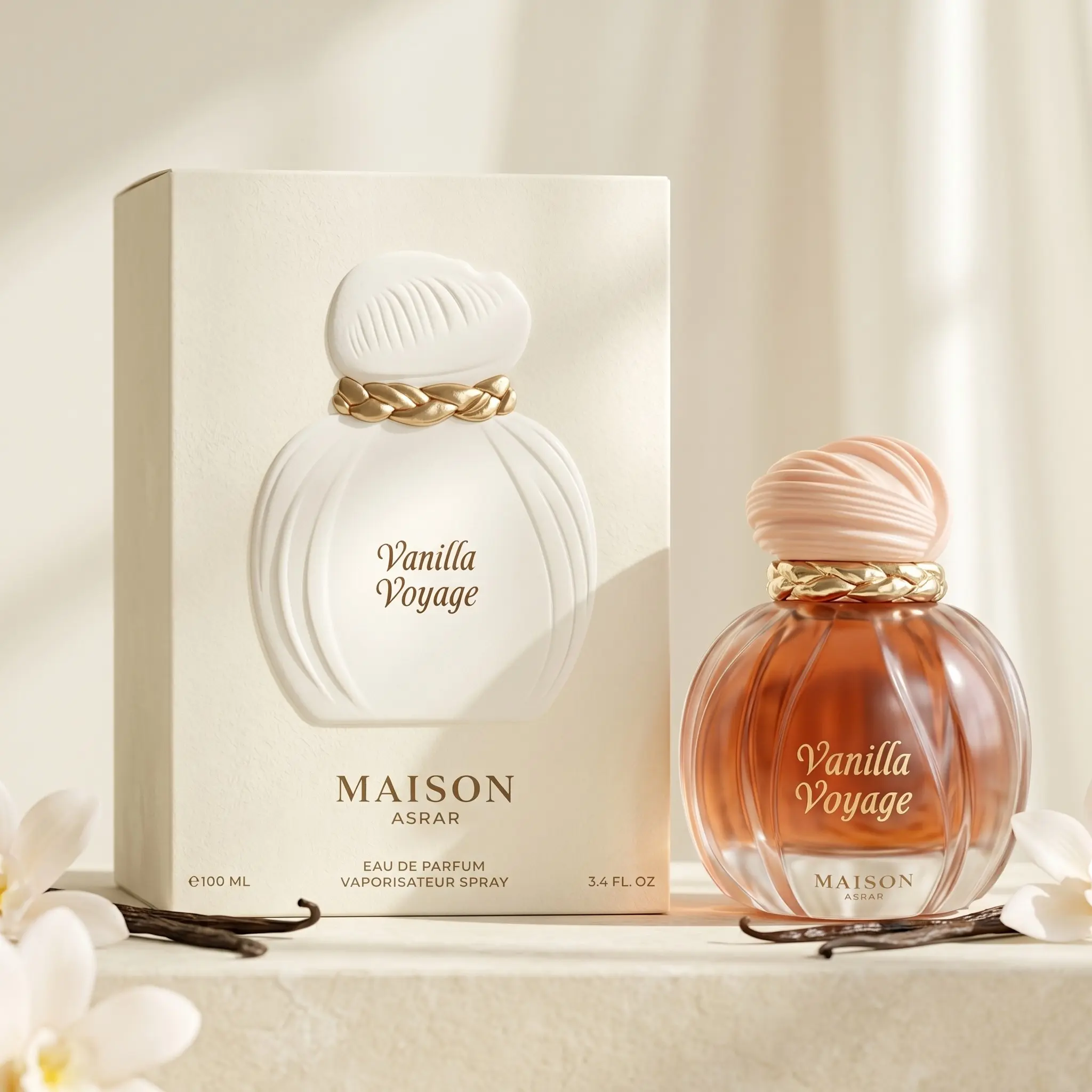 100ML Vanilla Aromatic Perfume for Women, Sweet Floral Gourmand Eau De Parfum, Soft Floral Fragrance, Long Lasting Fragrance Spray, Ideal Gift for Her, Daily Wear, Floral Scent Fragrance