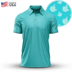 Tee4daddy - Funny Polo Golf Shirt Style Handsign Blue Sky, Comfortable Streetwear, Men Polo Shirt, Casual Streetwear outdoorfun