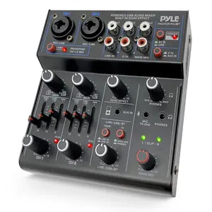 Wireless 4-Channel Audio Mixer - Bluetooth, USB Interface, Echo Effect