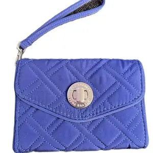 Vera Bradley Your Turn Smartphone Wristlet in Blue Quilted Microfiber Material with Stylish Design