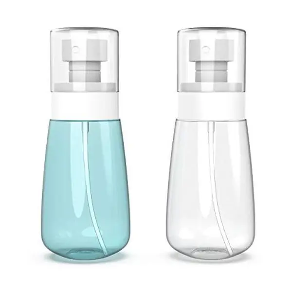 Pack of 2 Travel Spray Bottles 2oz/60ml – Mini Fine Mist Bottles for Face, Hair, Toner, Perfume, Makeup, Essential Oils – Leak Proof, Refillable, Portable, Reusable, Travel-Friendly, Cosmetic Spray Bottles USA, mother’s day gifts, toner spray bottle