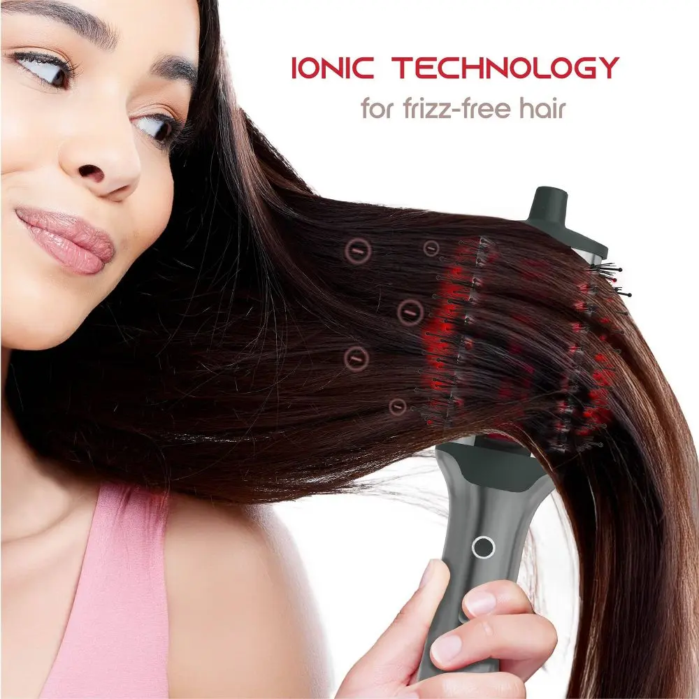 SLF Red Light Therapy 5-in-1 Ionic Dry Hair Brush & Heat  display picture 3