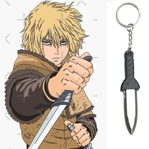 Thorfinn Inspired Viking Keychain 3D Printed Mini Prop Eco-Friendly PLA