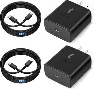 2025  45W Super Fast Charger USB C Android Phone Charger Fast  Replacement for  Galaxy S25/S25 Ultra/S25+/S24 Ultra/S24/S24+/S23 Ultra/S23/S22/S20/S21,Galaxy Tab,10ft Type C