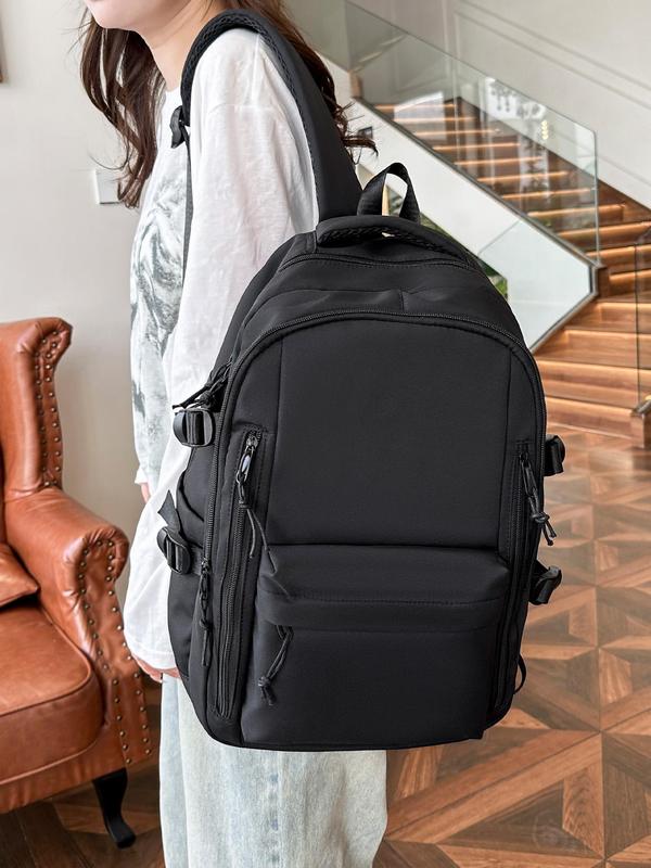 2024 New Style Solid Color Large Capacity Backpack, Waterproof Backpack for Daily Travel Work Commute, Travel Backpack for Girls, Casual Computer Backpack for Men, Nylon Backpack 2024 New Style Solid Color Large Capacity Backpack, Waterproof Backpack for Daily Travel Work Commute, Travel Backpack for Girls, Casual Computer Backpack for Men, Nylon Backpack