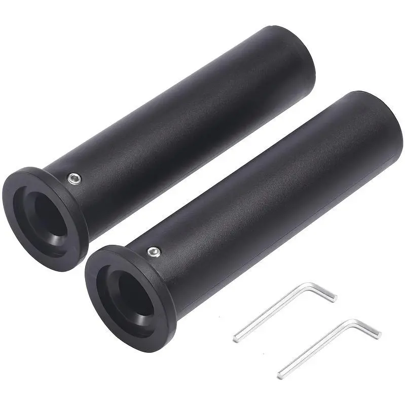 2pcs Heavy-Duty Nylon Barbell Sleeve Collars | 1-Inch to 2-Inch Weight Plate Adapter with Removable End Caps, Suitable for Standard Bars, Ideal for Strength Training, Lifting, Gym Equipment, Color:
