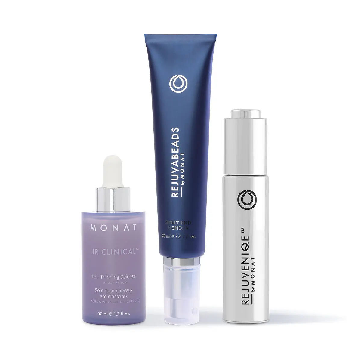 MONAT Treatment Trio – REJUVENIQE Oil, Hair Thinning Defense Serum & Split End Repair Treatment Set MONAT Treatment Trio – REJUVENIQE Oil, Hair Thinning Defense Serum & Split End Repair Treatment Set