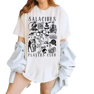Praise Sara Cate, Salacious Players Club, Spicy Book Shirt Booktok Romance Reader Bookish T-Shirt Reader Smut Book Club Gift Reader Cotton Fit