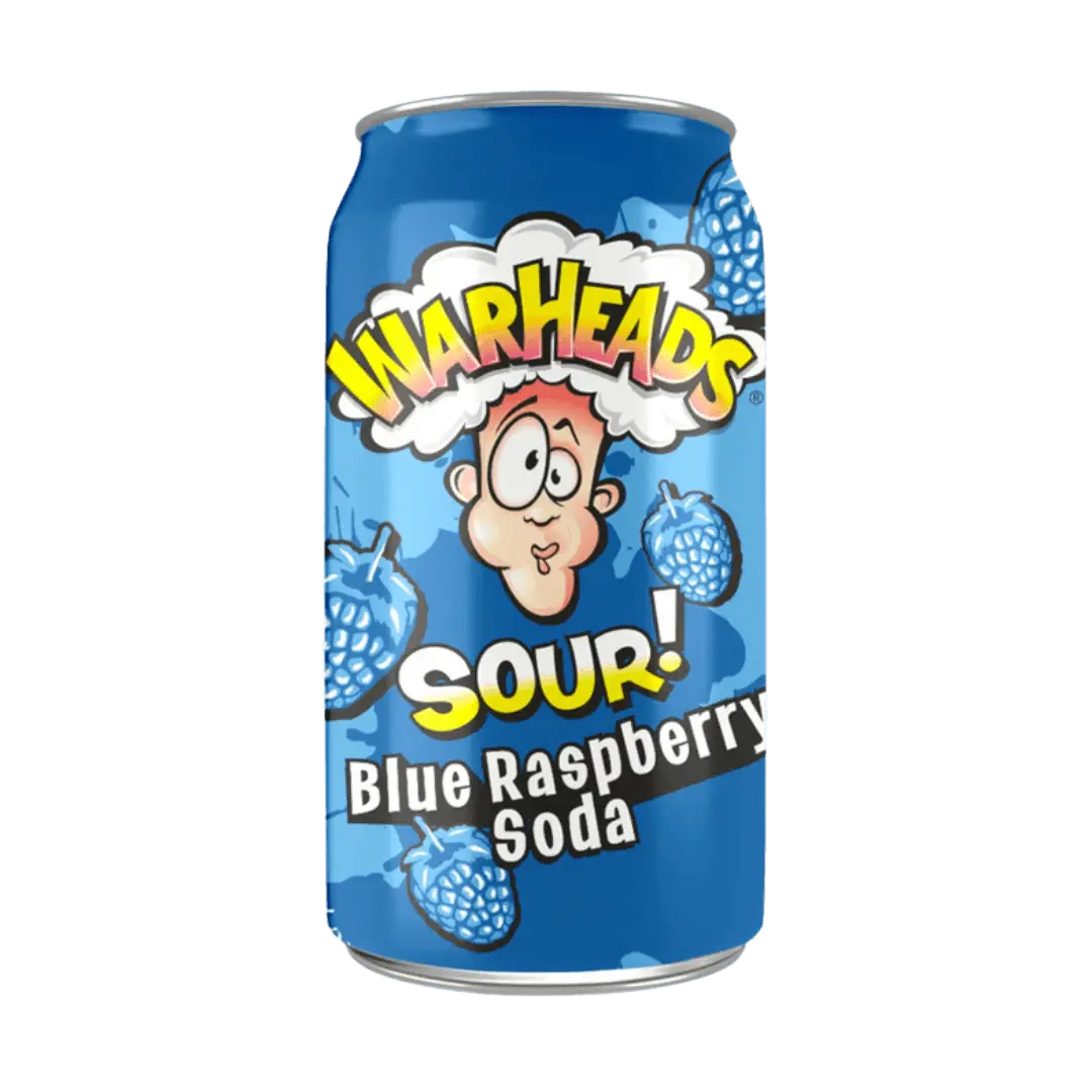 Warheads Sour Blue Raspberry Soda Warheads Sour Blue Raspberry Soda