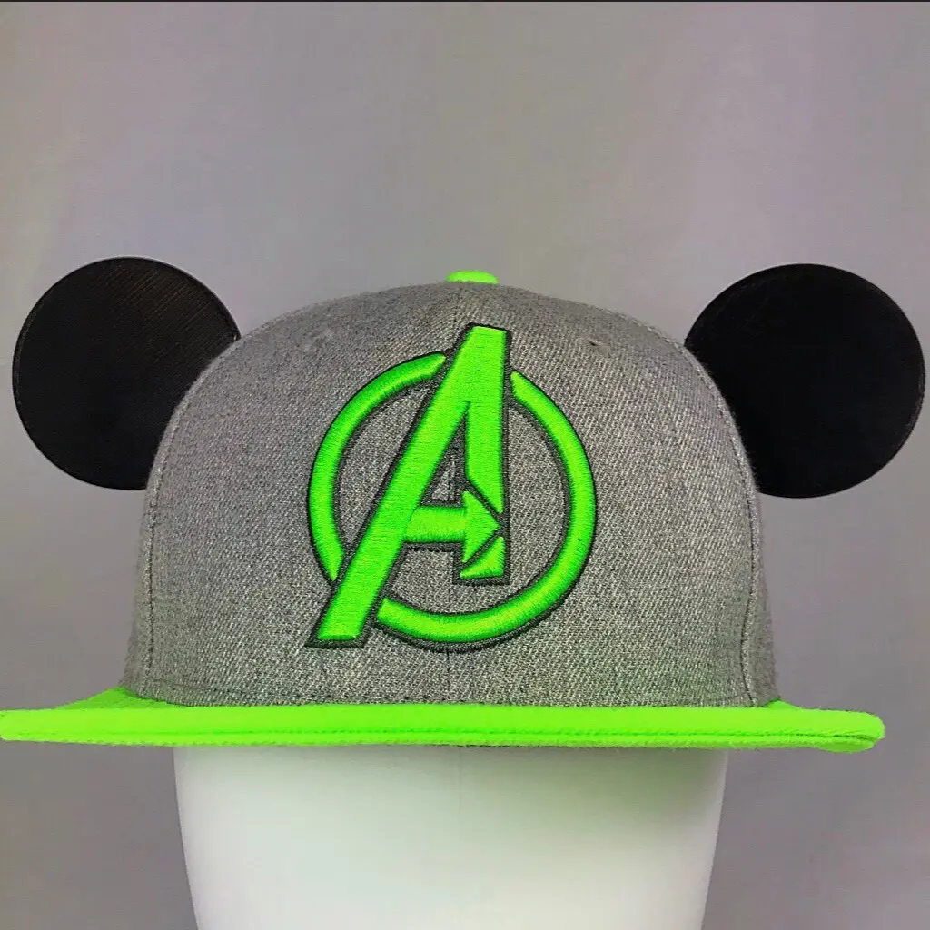 Mickey Ears For Any Hat - MULTIPLE COLOR -3D Printed Accessory - 2pc Mens Womens Kids