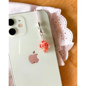 Chispa the Poodle Plushie Phone Charm, Fashion Accessories Keychain