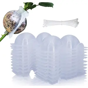 20 count Air Layering Propagation Kit with Zip Ties,  Grafting Ball, Clear Air Layering Pods, Rooting Ball for Fast Propagation (Small)