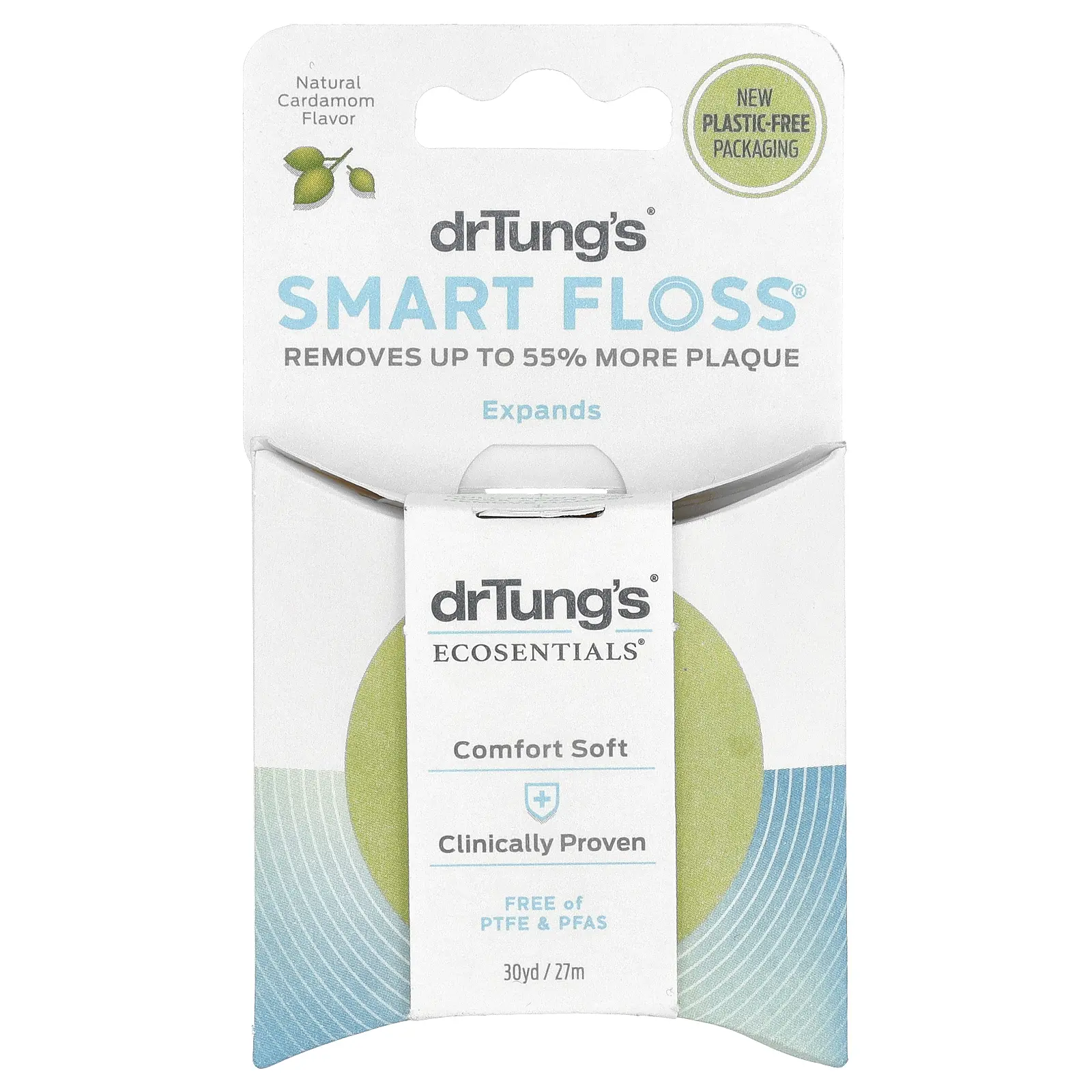 Dr. Tung's Ecosentials™, Smart Floss®, Natural Cardamom, 30 yd (27 m)